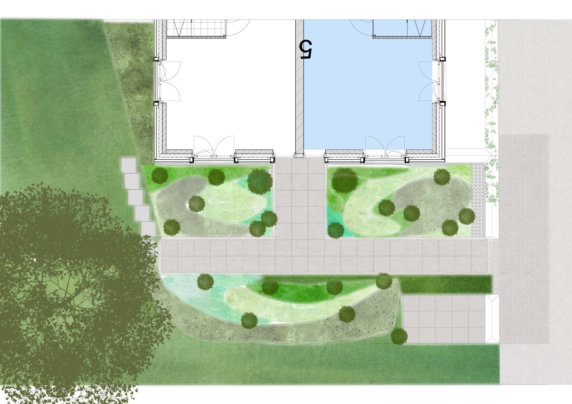 Villa Duinpost Bergen — grondplan