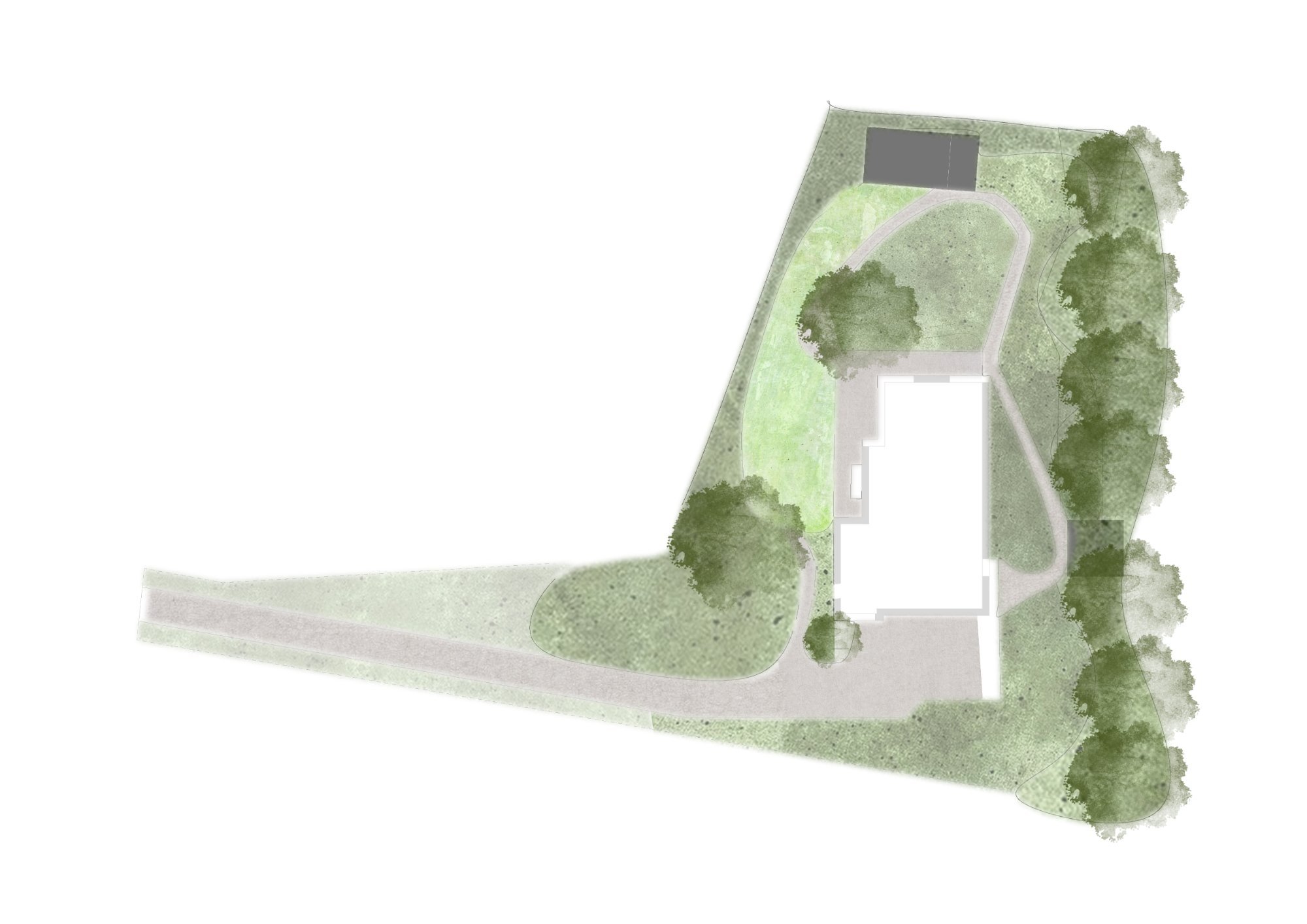 Tuinontwerp Keerbergen — grondplan